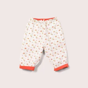 Spring Flowers Reversible Pull On Trousers