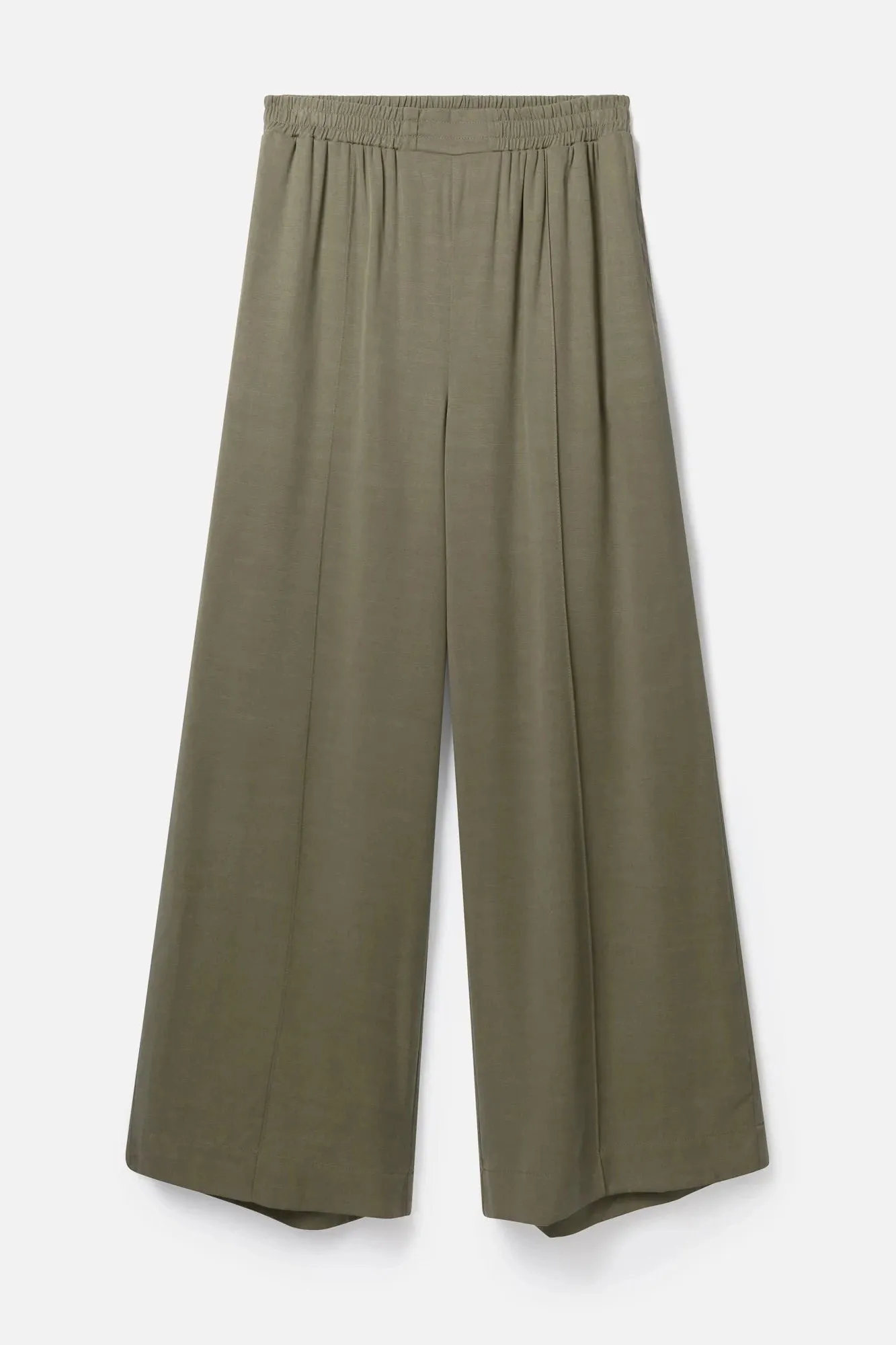 Thought Faya Tencel™ Wide Leg Trouser In Cargo Green