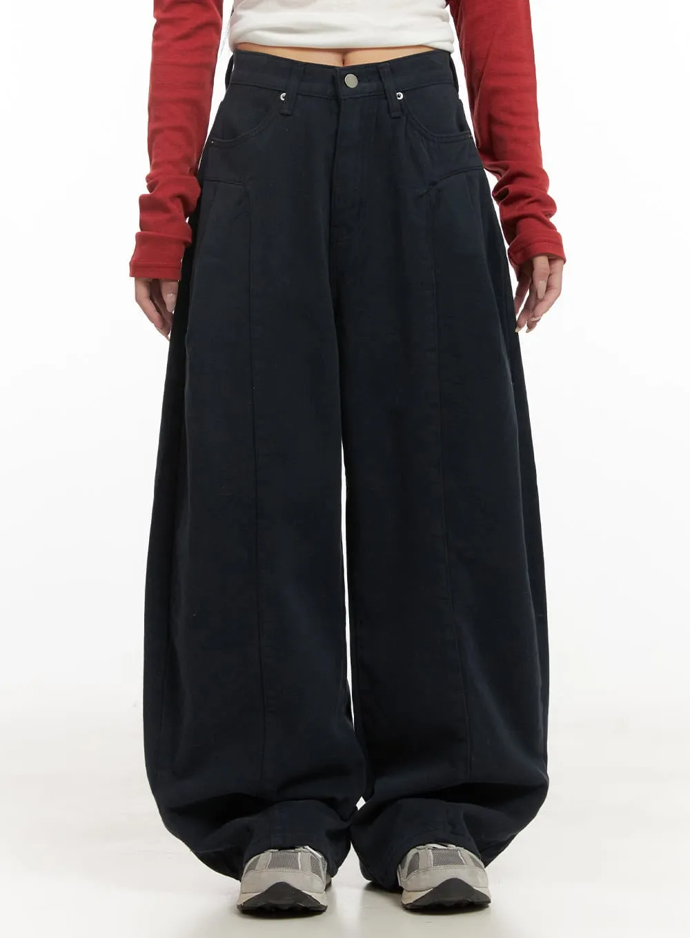 Wide-Fit Comfy Oversized Trousers CD404