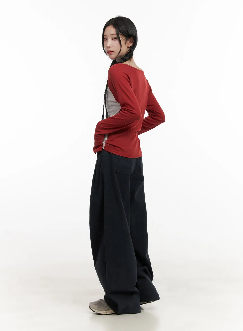 Wide-Fit Comfy Oversized Trousers CD404