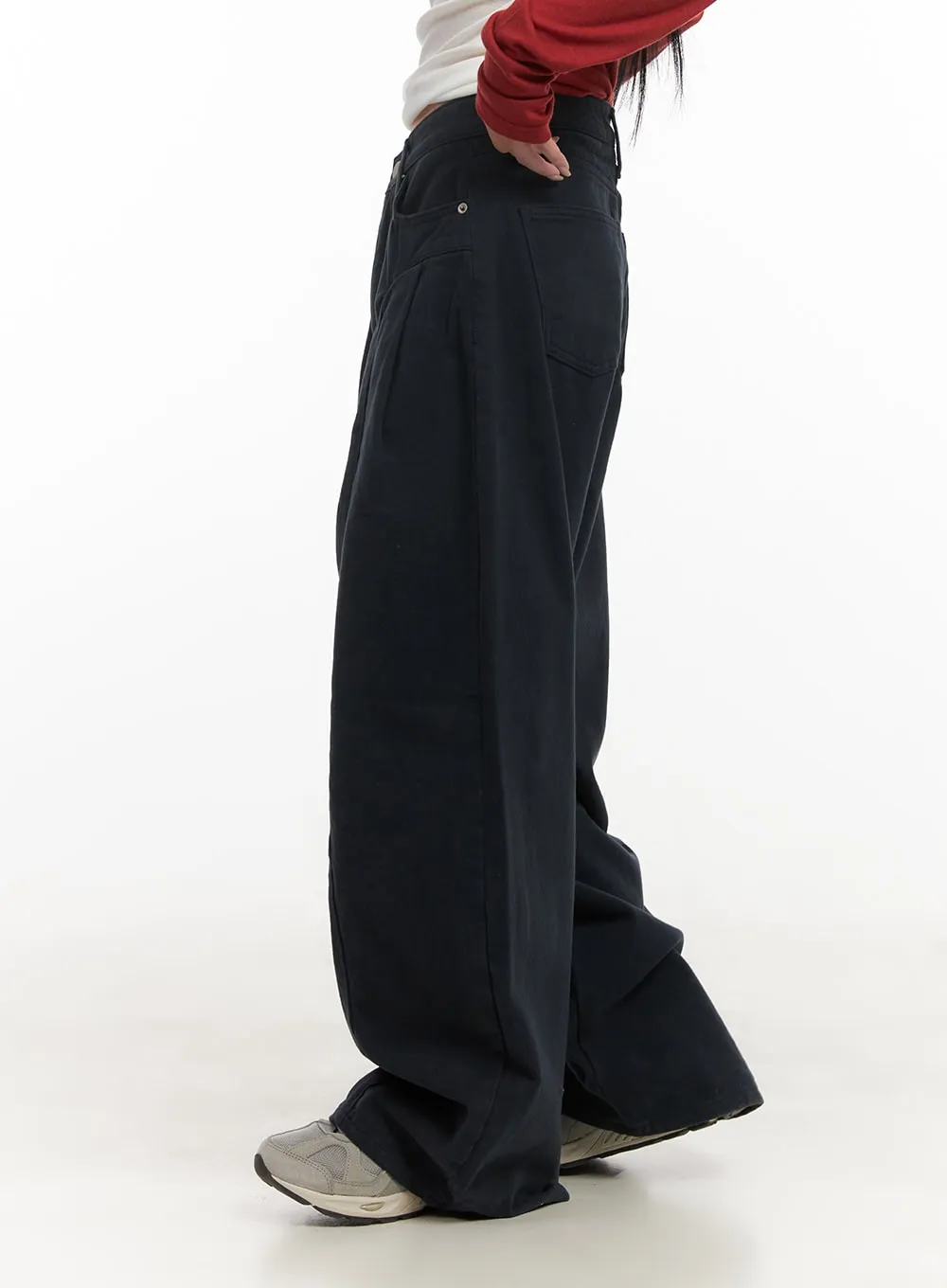 Wide-Fit Comfy Oversized Trousers CD404