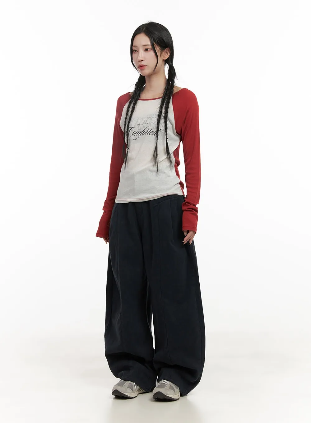 Wide-Fit Comfy Oversized Trousers CD404