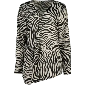 Zebra Print Smart Blouse